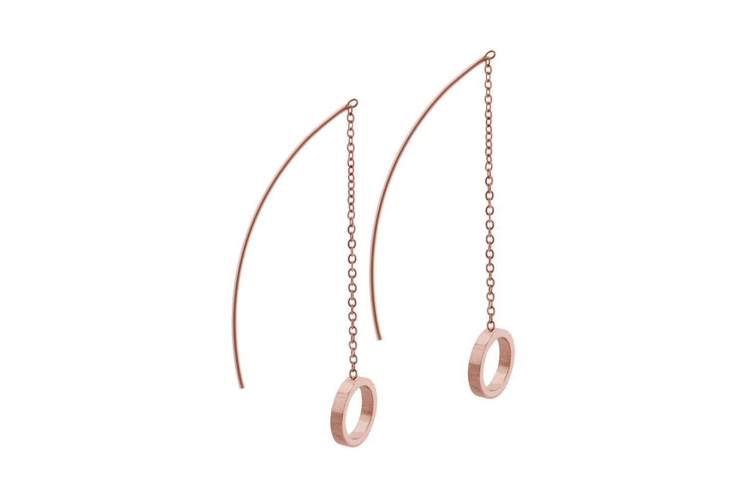 Chirurgenstahl Ohrring Kette KREIS ++SALE++ von Piercingline